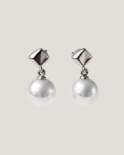 Organic Form Pearl Earrings