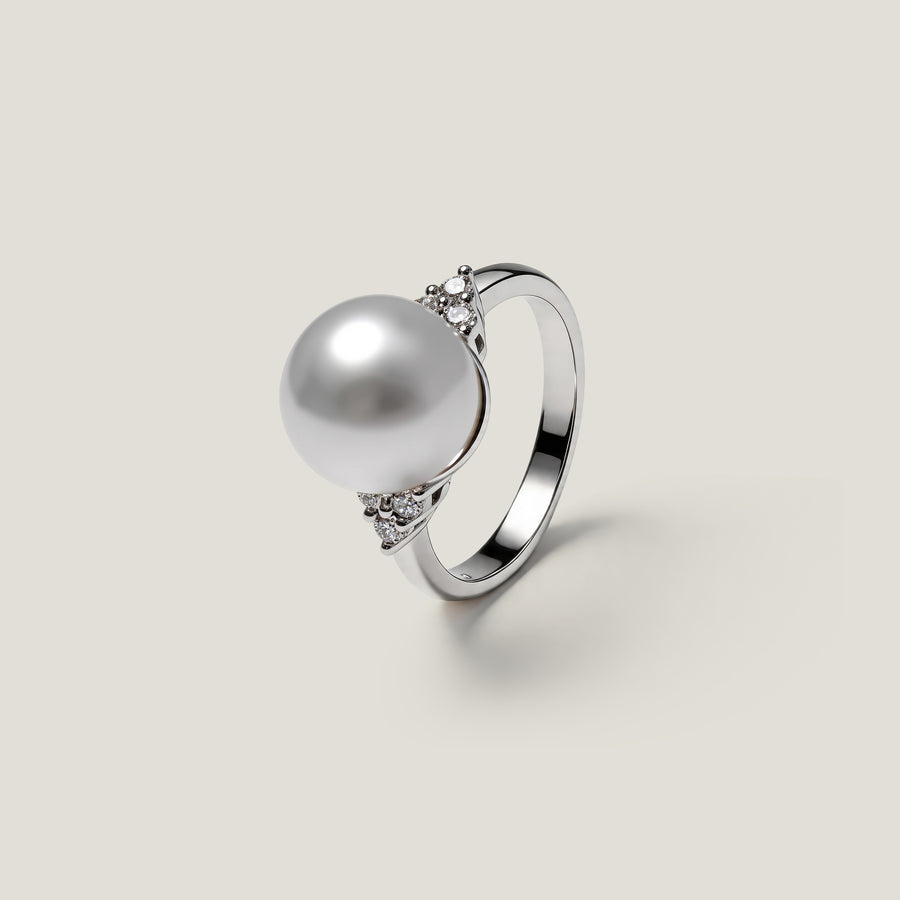 Bague Due Stelle Perle & Diamants