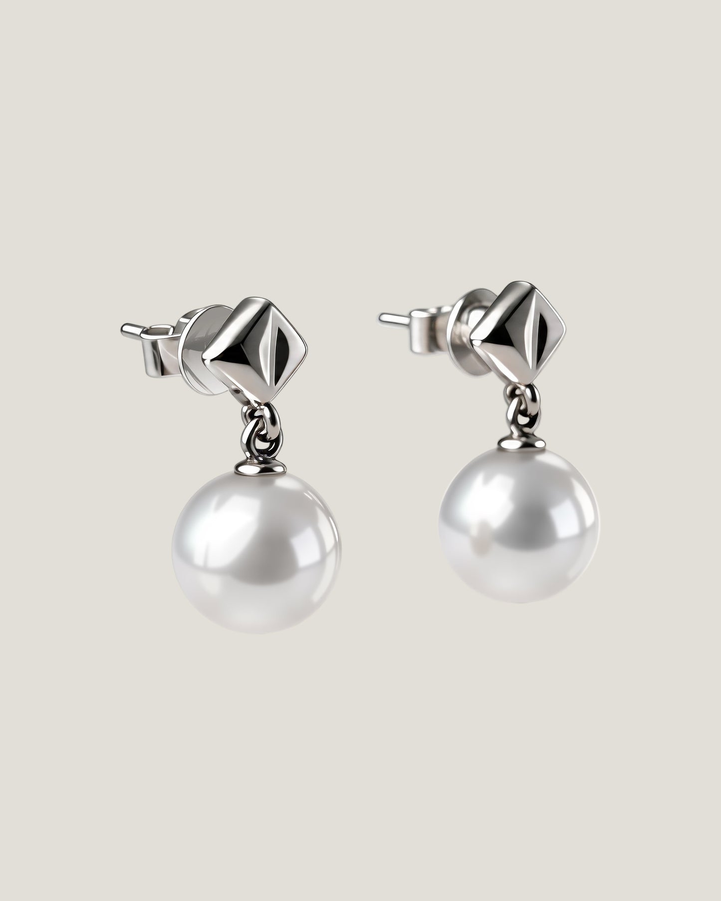 Organic Form Pearl Earrings