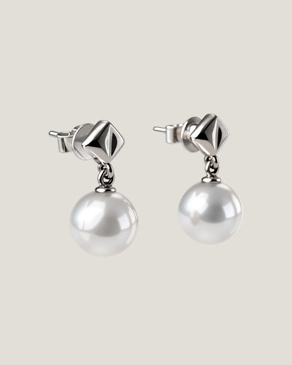 Organic Form Pearl Earrings