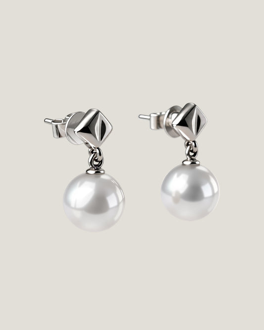 Organic Form Pearl Earrings