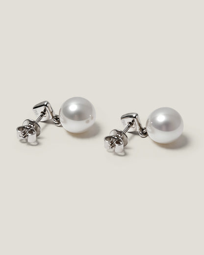 Organic Form Pearl Earrings