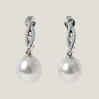 Linea Convertible Diamond & Pearl Earrings