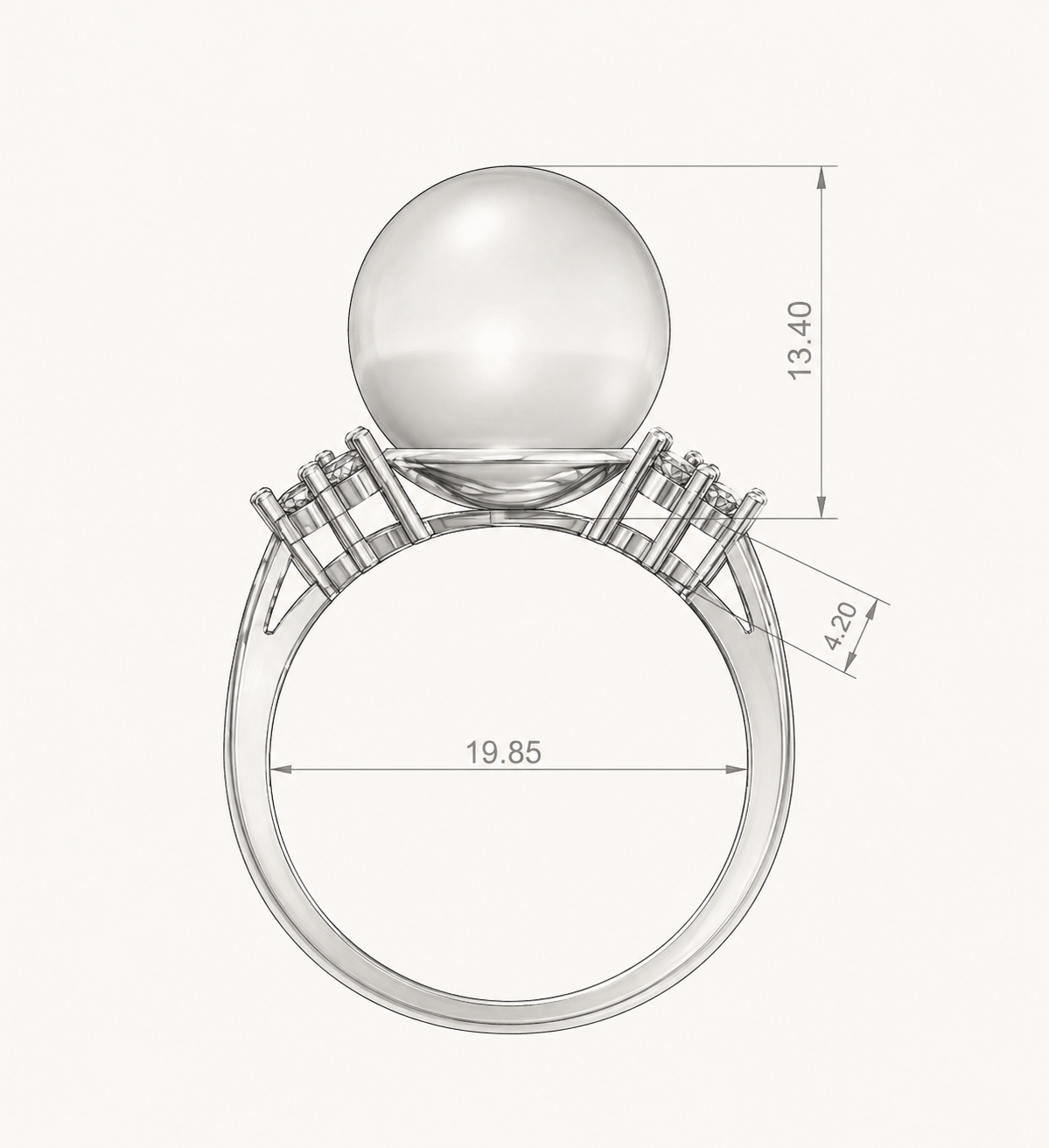 Seraphearls jewellery craftsmanship CAD drawing